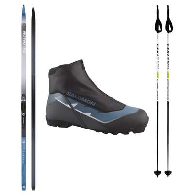 Bežky Salomon Escape s viazaním Salomon NNN + topánky Salomon + palice LEKI